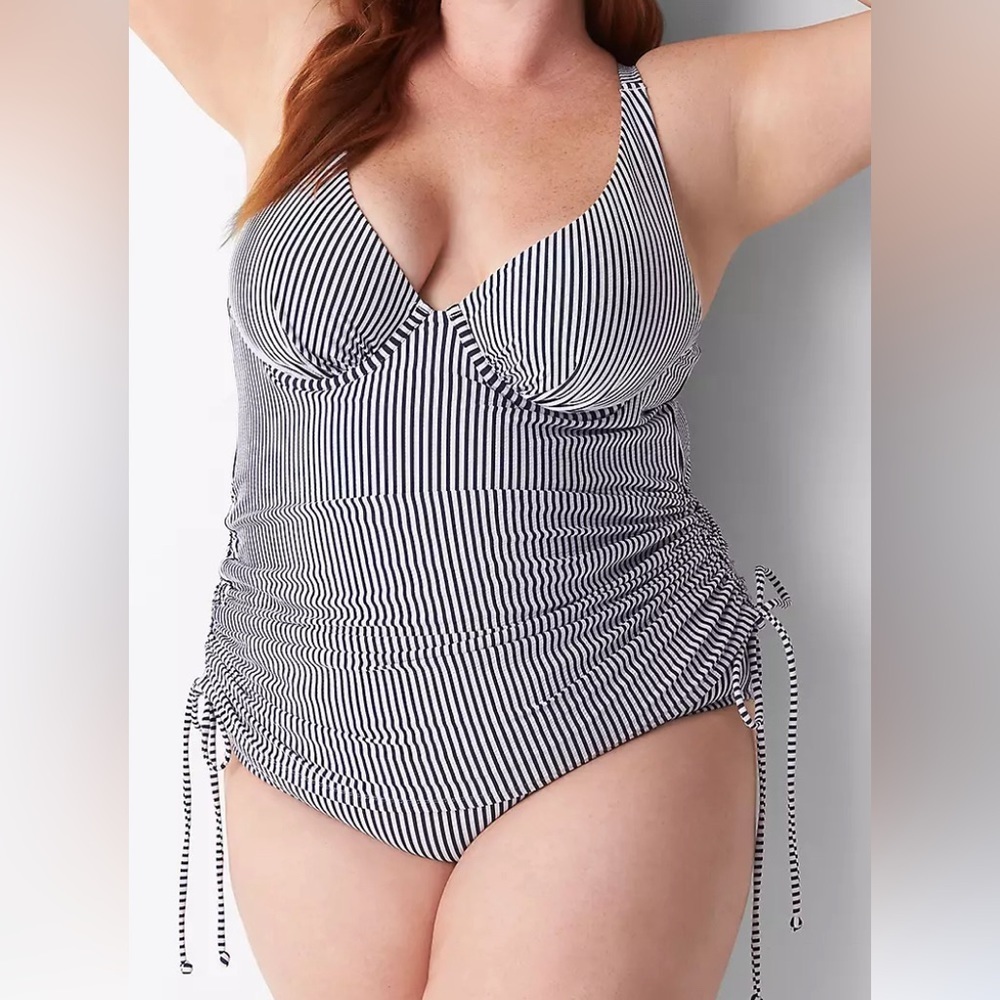 Cacique Swim Tankini Swim Top size 38DDD